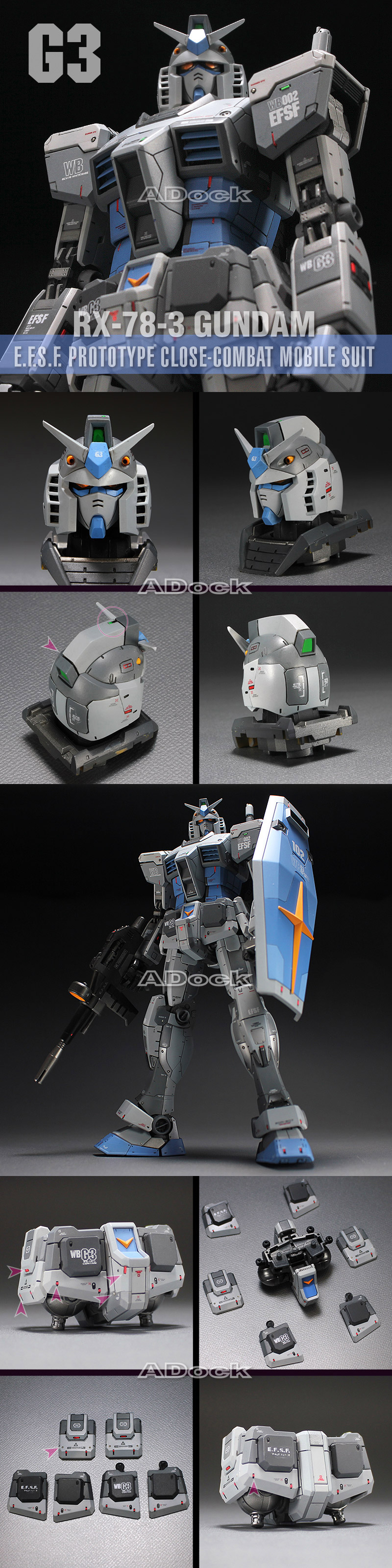 ☆MG RX-78-2 ガンダム Ver.3.0 G3カラー 1/100 バンダイ 完成品