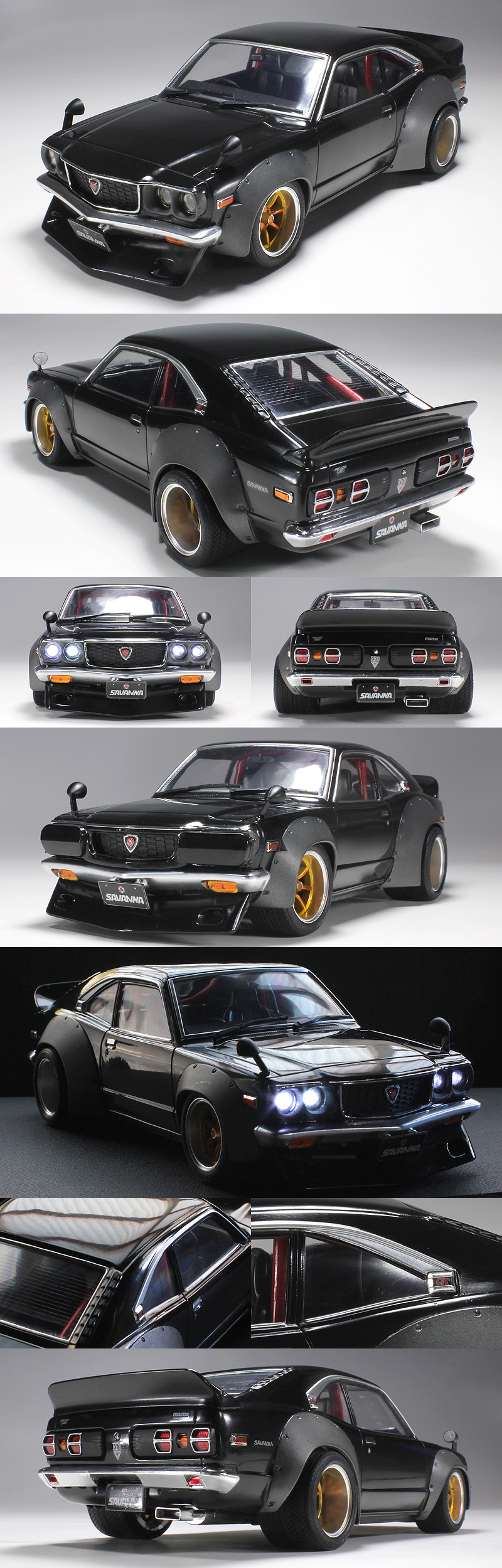 ☆フジミ☆マツダ☆サバンナGT☆RX-3☆ローダウン☆完成品☆